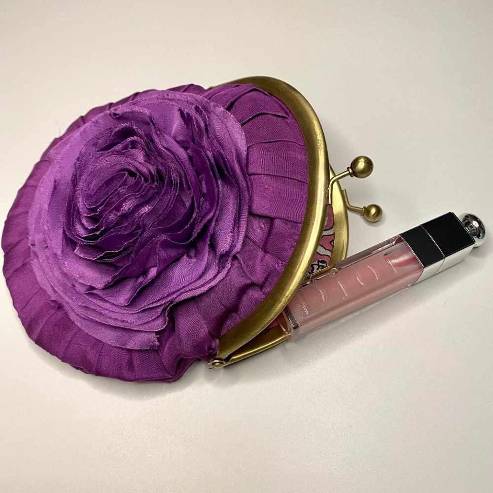 Miss Albright Anthropologie Small Purple Clutch
